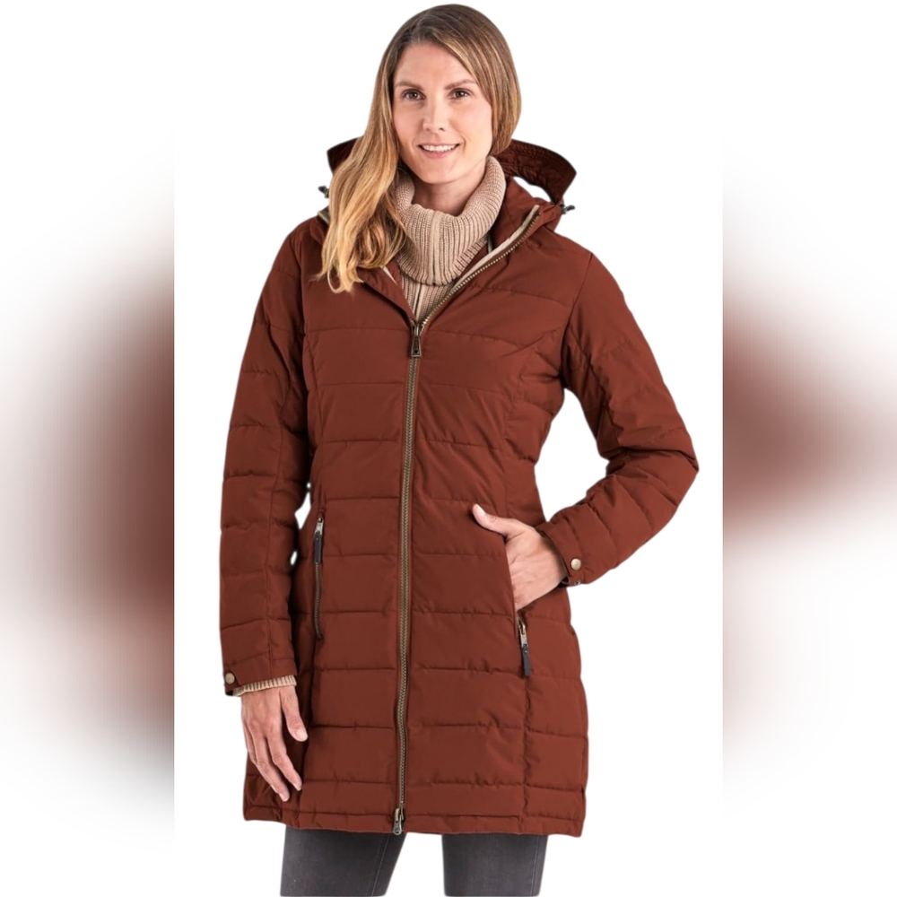 Killtec G.IG.A. DX Quilted Functional Parka Coat Jacket Zip-up Hooded Sz 8 / 38